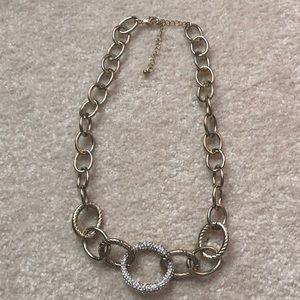 Goldstone link necklace